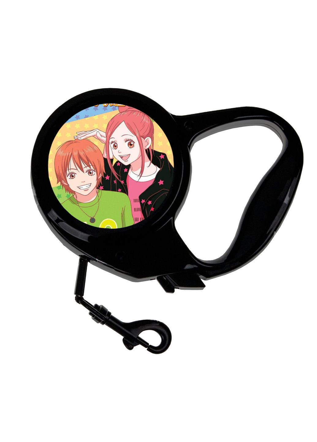 Повідець-рулетка для тварин із принтом Аніме Зворушливий комплекс #0001 3 м чорний No Brand (309152773)