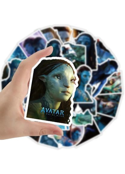 Набор наклейок из фильма Аватар Avatar 50 штук наклейки на авто телефон ноутбук самокат гаджеты No Brand (335042505)