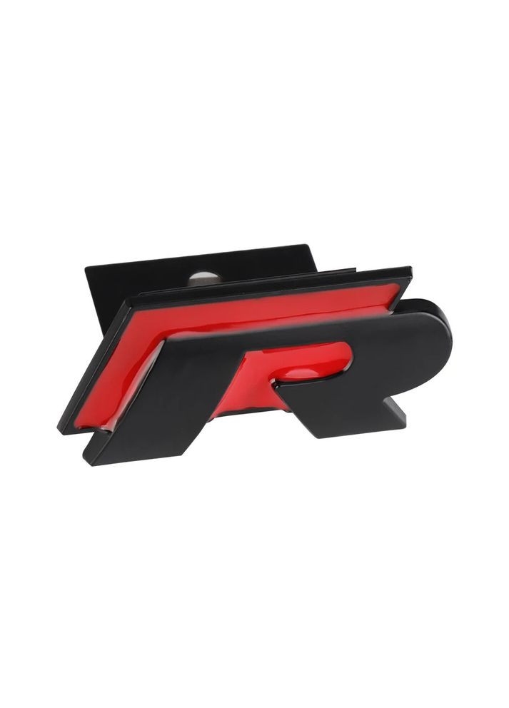 Емблема напис R у решітку чорна+червона 54.5мм метал Volkswagen (369610404)