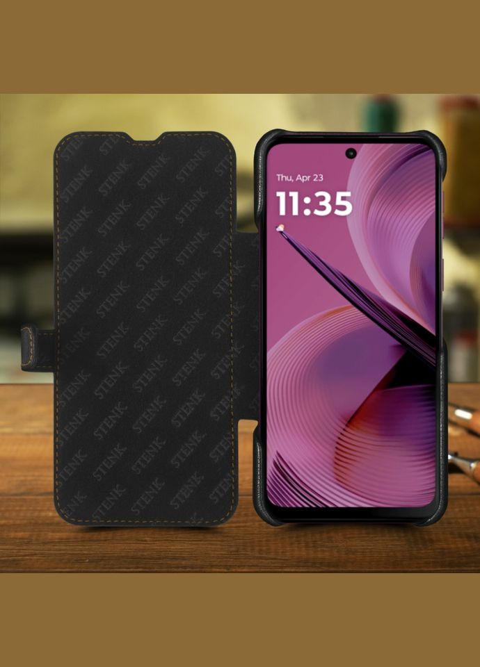 Чехол книжка Premium для Motorola Moto G55 Чёрный (78317) Stenk (316651275)