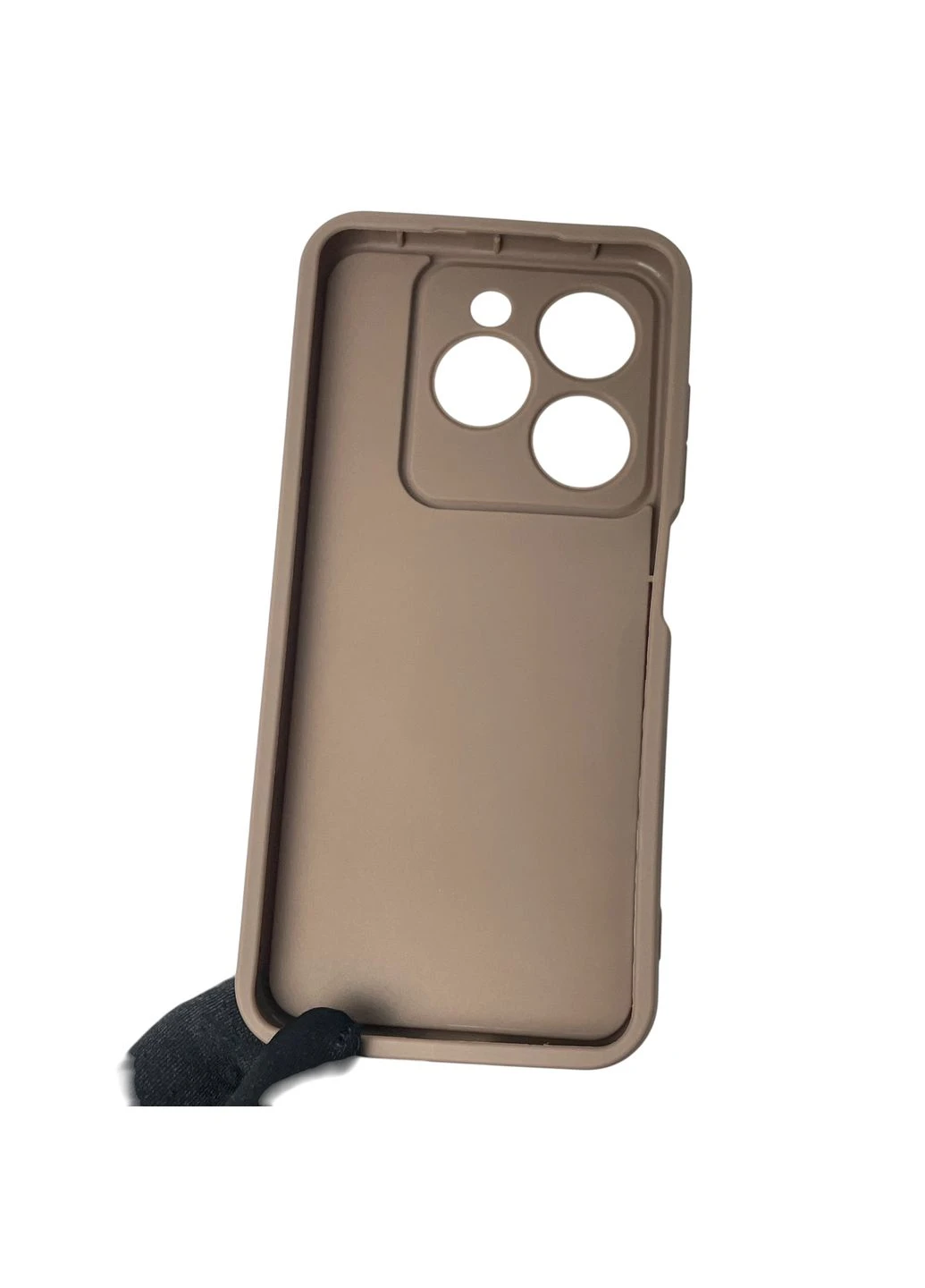 Чохол силіконовий Soft Touch для Spark Go 2024 (BG6) коричневий (Повний захист камери) Tecno (378363278)