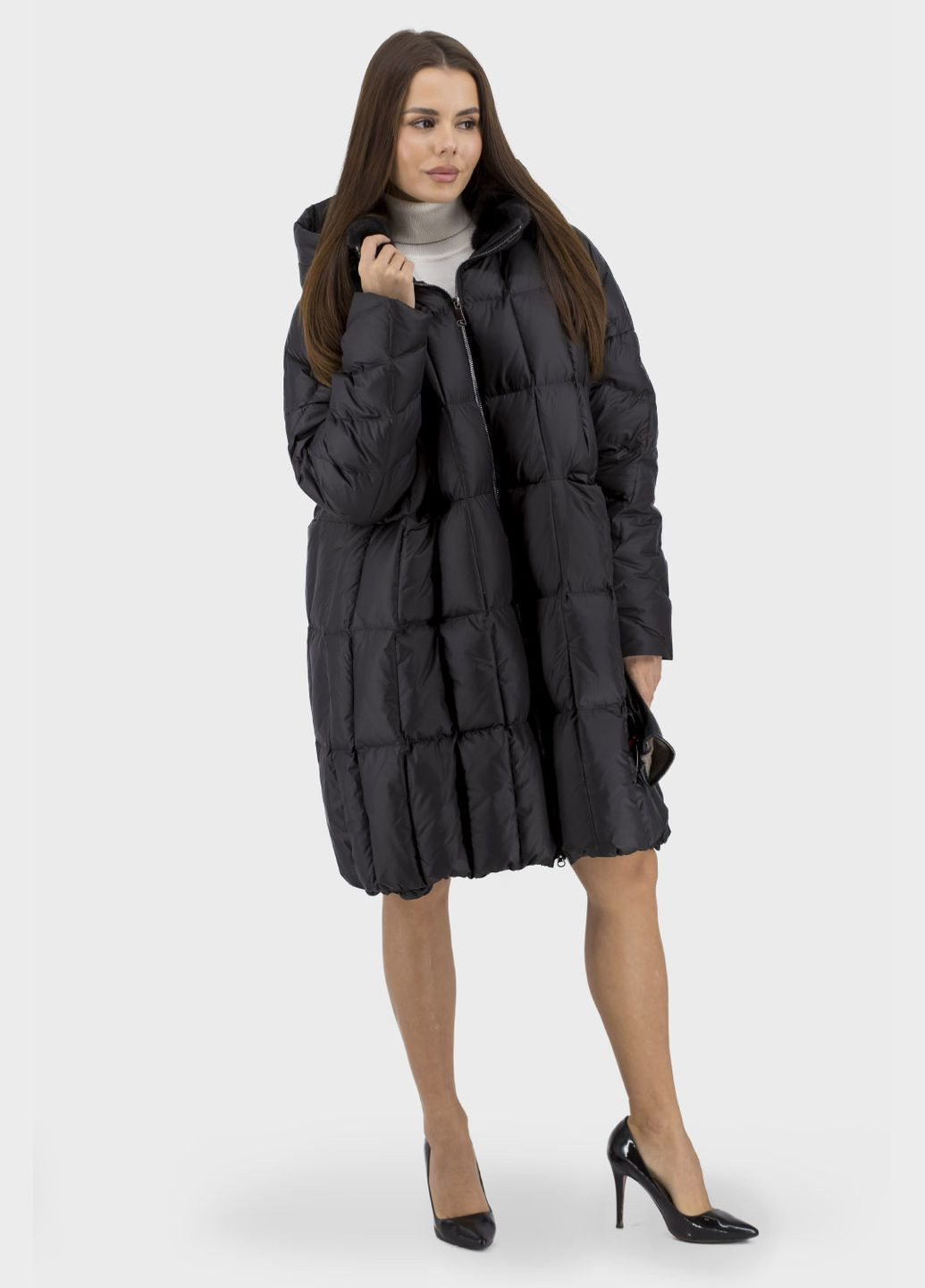 Черный зимний Пуховик Basic