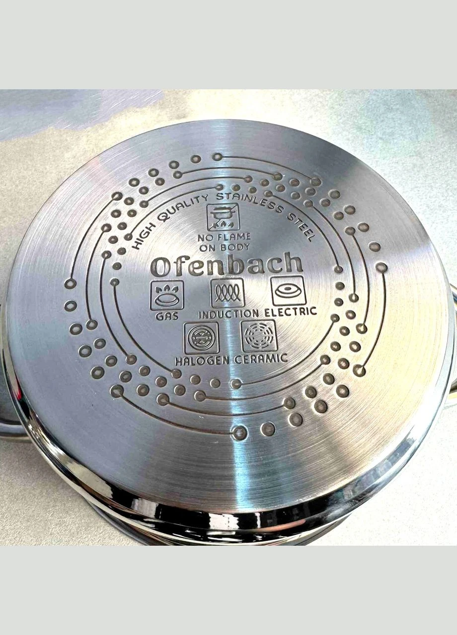 Каструля з кришкою 5.5 л з нержавіючої сталі Ofenbach (303210739)