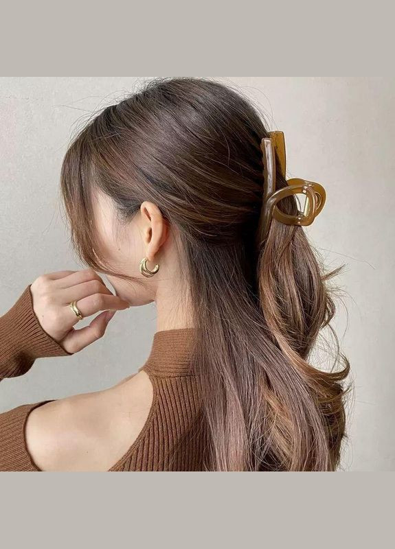 Крабик-зажим для волос Mirrow 11,5 см Коричневый (L103256) No Brand (349844460)