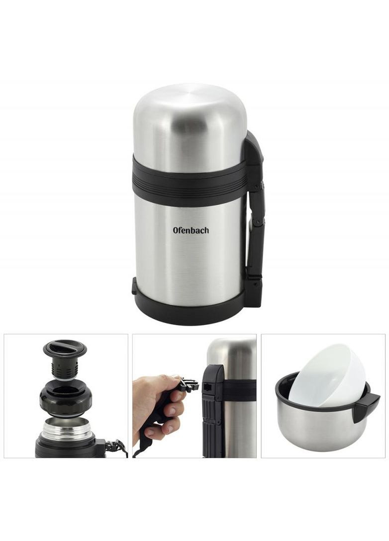 Термос 800мл из нержавеющей стали с ремешком Ofenbach (372173296)