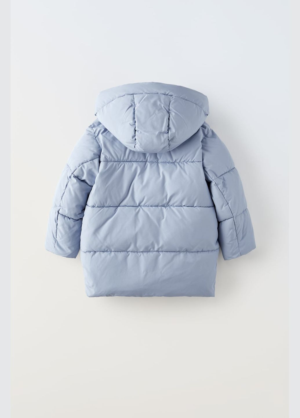 Голубая зимняя зимняя куртка на девочку голубая 0562713439 Zara