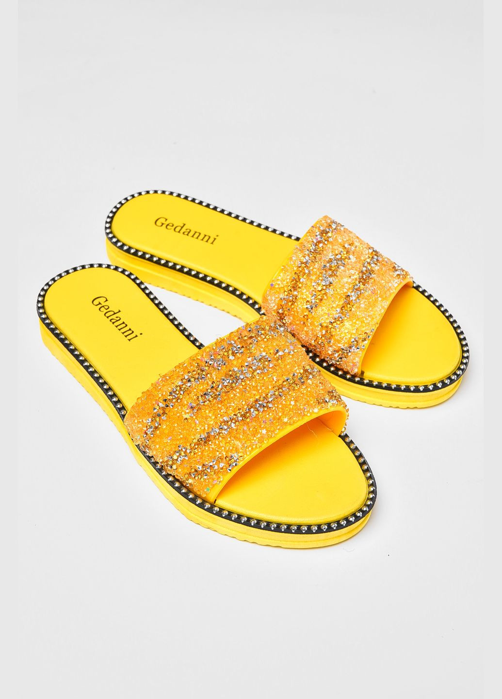 Шльопанці жіночі жовтого кольору Let's Shop (332005885)