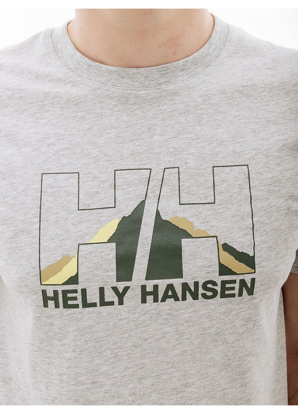 Сіра футболка nord graphic t-shirt Helly Hansen