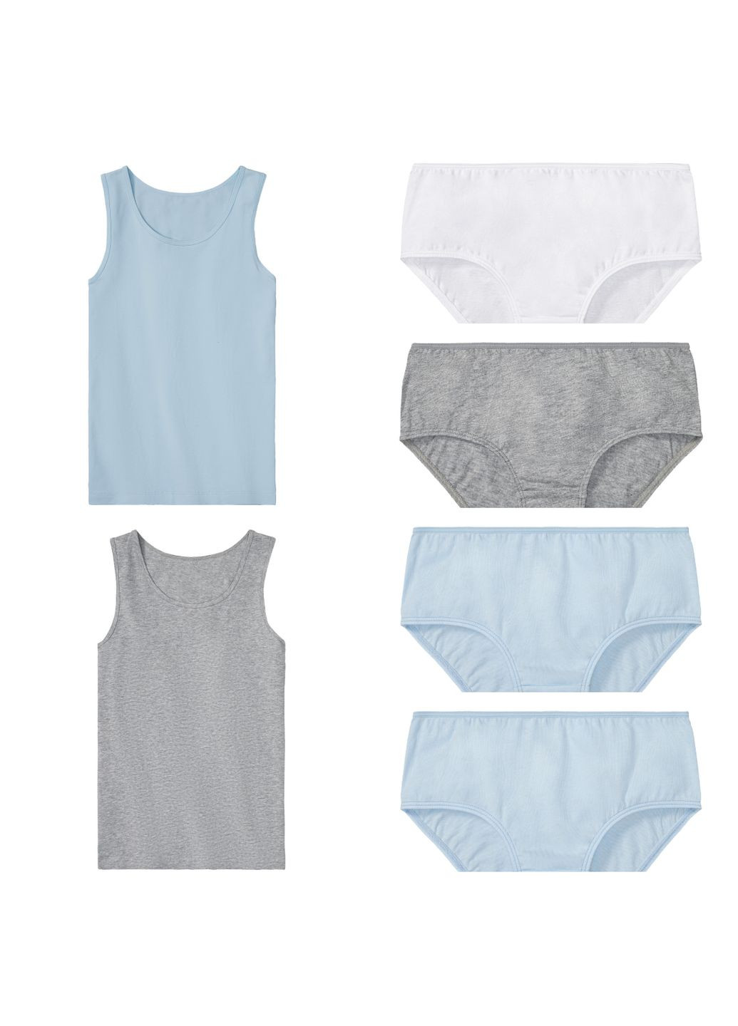 Комбінований комплект білизни для дівчинки Pepperts