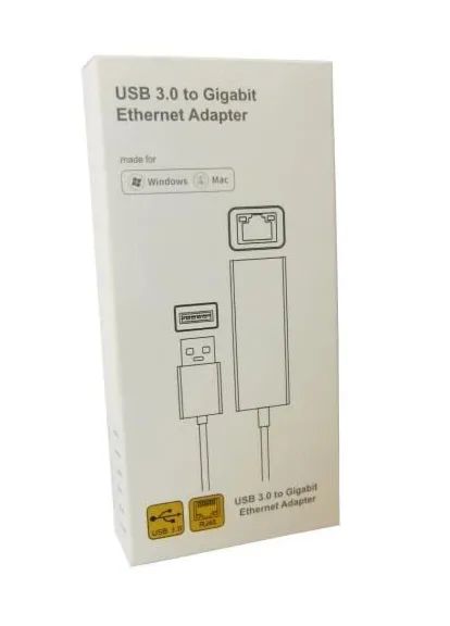 Мережевий адаптер USB 3.0 - Gigabit Ethernet,, Grey, 13 см, чіпсет RTL8153 (DM-AD-GLAN) 000-275855 Dynamode (410666045)