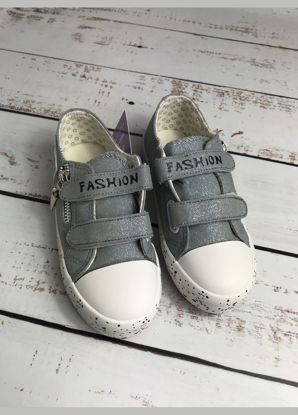 Сірі кеди дитячі для дівчинки сірий (668) Tom.M