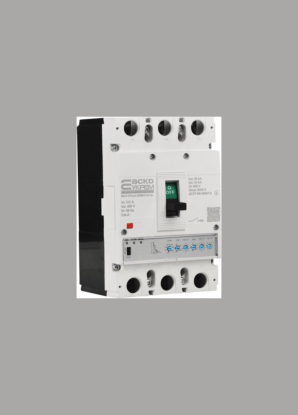 Автоматический выключатель 3Р 250А 50кА с электронным расцепителем [A0010260004] ВА E UTrust Аско-Укрем (337153064)