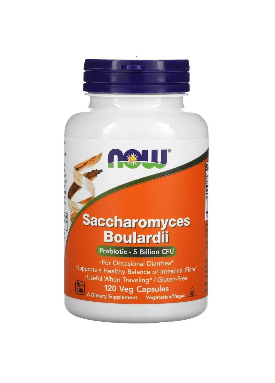 Сахароміцети буларді Saccharomyces Boulardii 5 млрд КУО,, 120 капсул Now Foods (361115038)