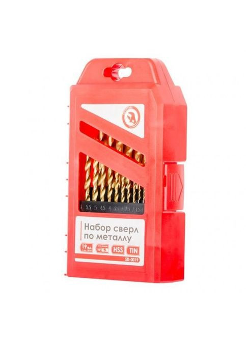 Набір свердел для металу HSS 19 шт SD-0019 Intertool (335834946)