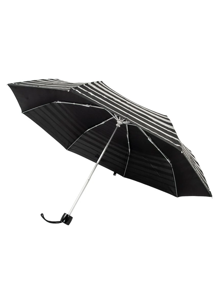 Чорна} парасолька жіноча l354-041178 minilite-2 silver stripes (срібні смуги) Fulton (303401115)