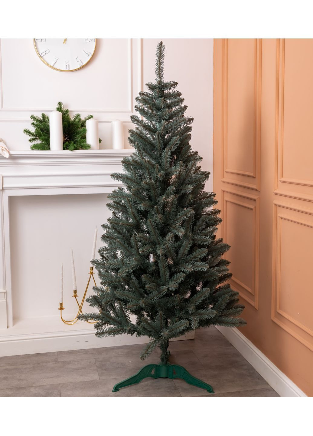 Штучна ялинка Делюкс 2,2 м блакитна SOK-22-6 No Brand (366830733)