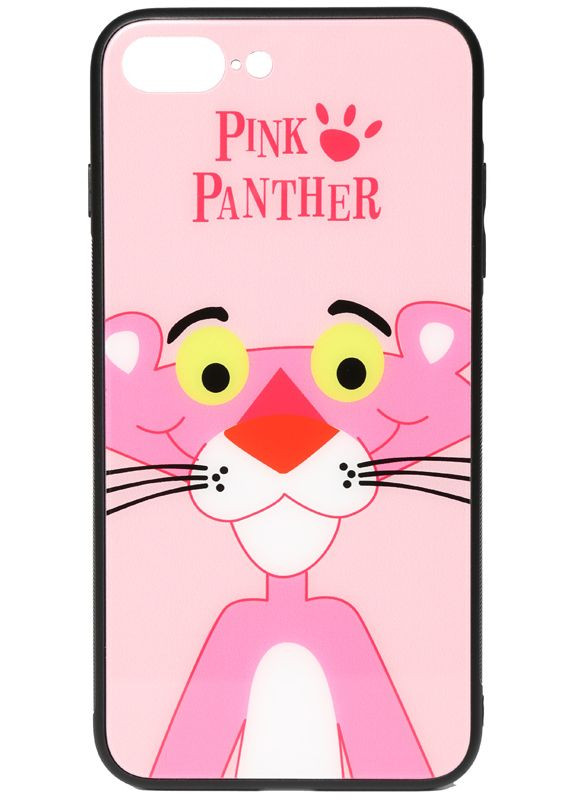 Чехолнакладка Cartoon Print Glass Case Apple iPhone 7 Plus/8 Plus Pink Panther Toto (301509467)