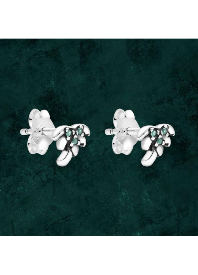 Срібні сережки "Моя пальма" Pandora (Пандора) 298544C01 No Brand (363028239)