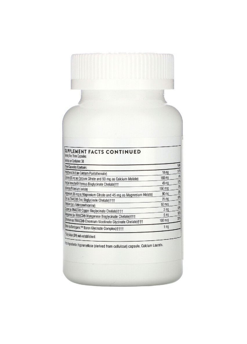 Мультивитамины для беременных и кормящих женщин,, Basic Prenatal, 90 капсул Thorne Research (326055111)