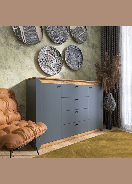 Комод в спальню Нордик1400 140х38х95 см (EVR-5532) Еверест (311684703)