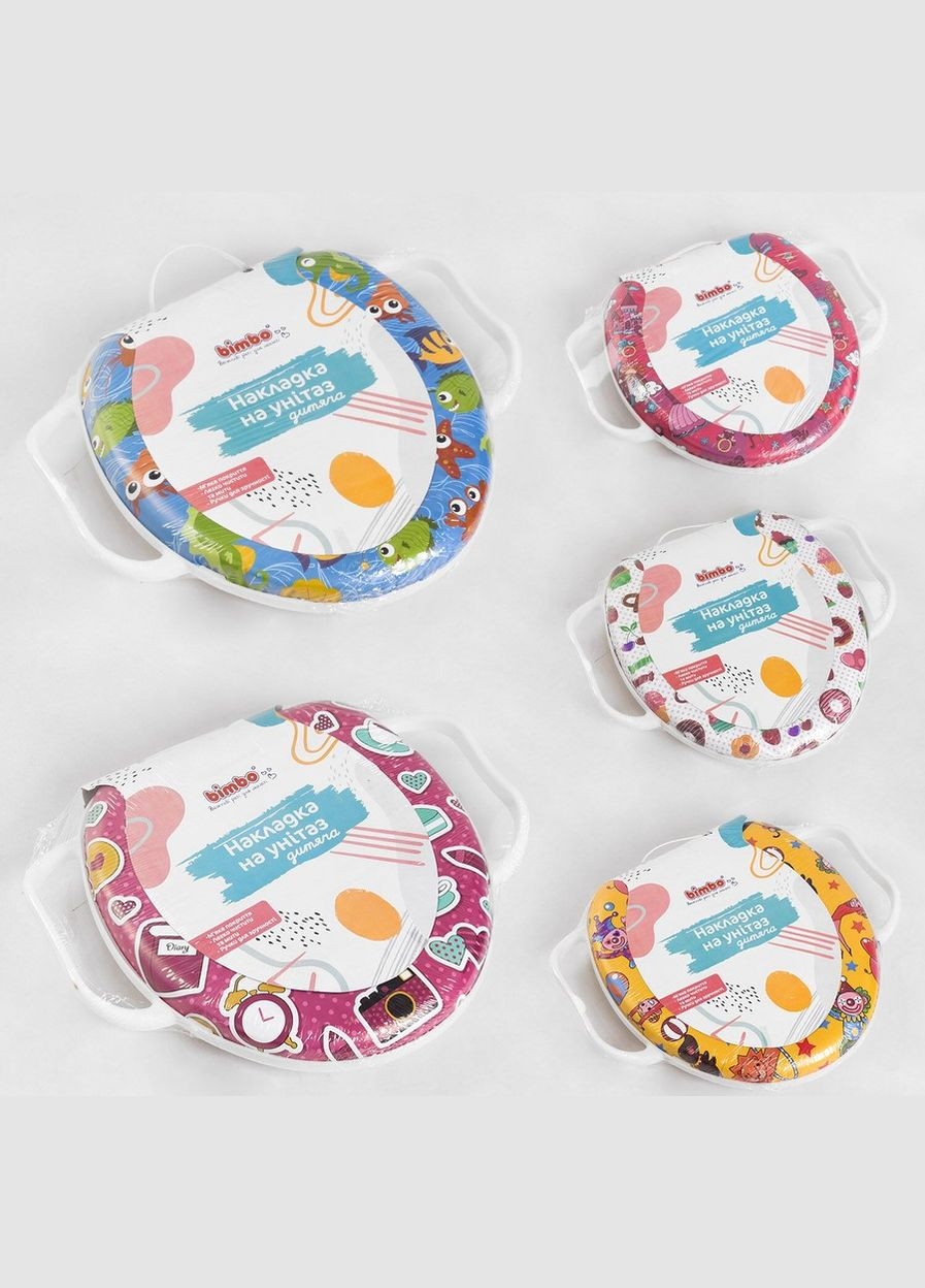 Гр Накладка на унітаз C 31828 " ", 5 видів, м'яка, з ручками, в кульку 107012 7.. Bimbo (315720239)