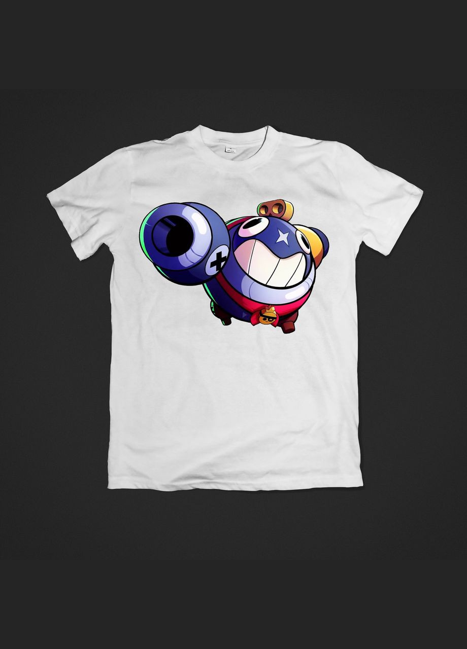 Белая демисезонная футболка youstyle tick 0682 Gildan