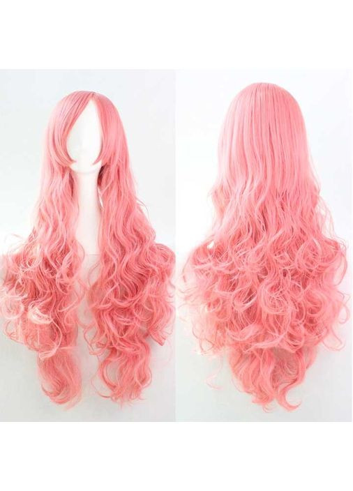 Парик волнистый аниме длиной 80 см косплей "Голубой". Женский парик голубого цвета длинный China (360604071)