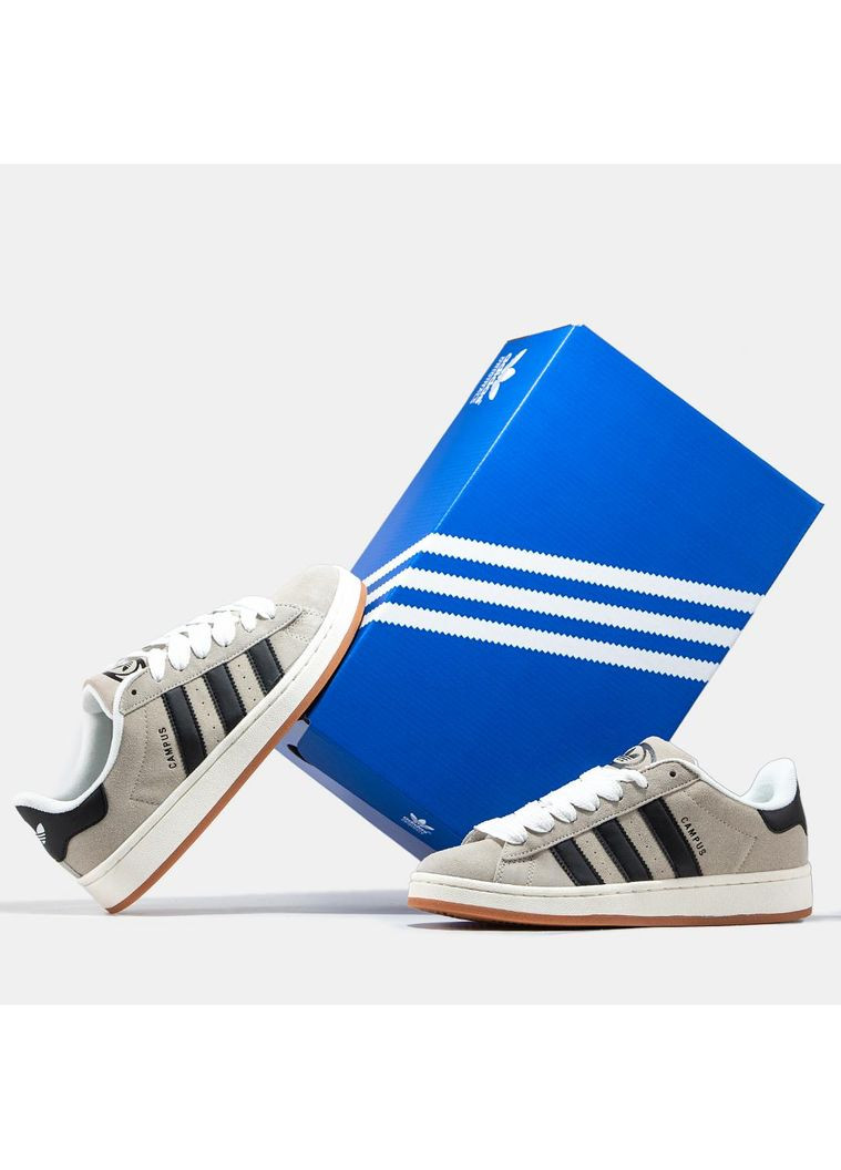 КРОССОВКИ ЖЕНСКИЕ ADIDAS CAMPUS 00S BEIGE АДИДАС КАМПУС No Brand бежевые демисезоны (368869461)