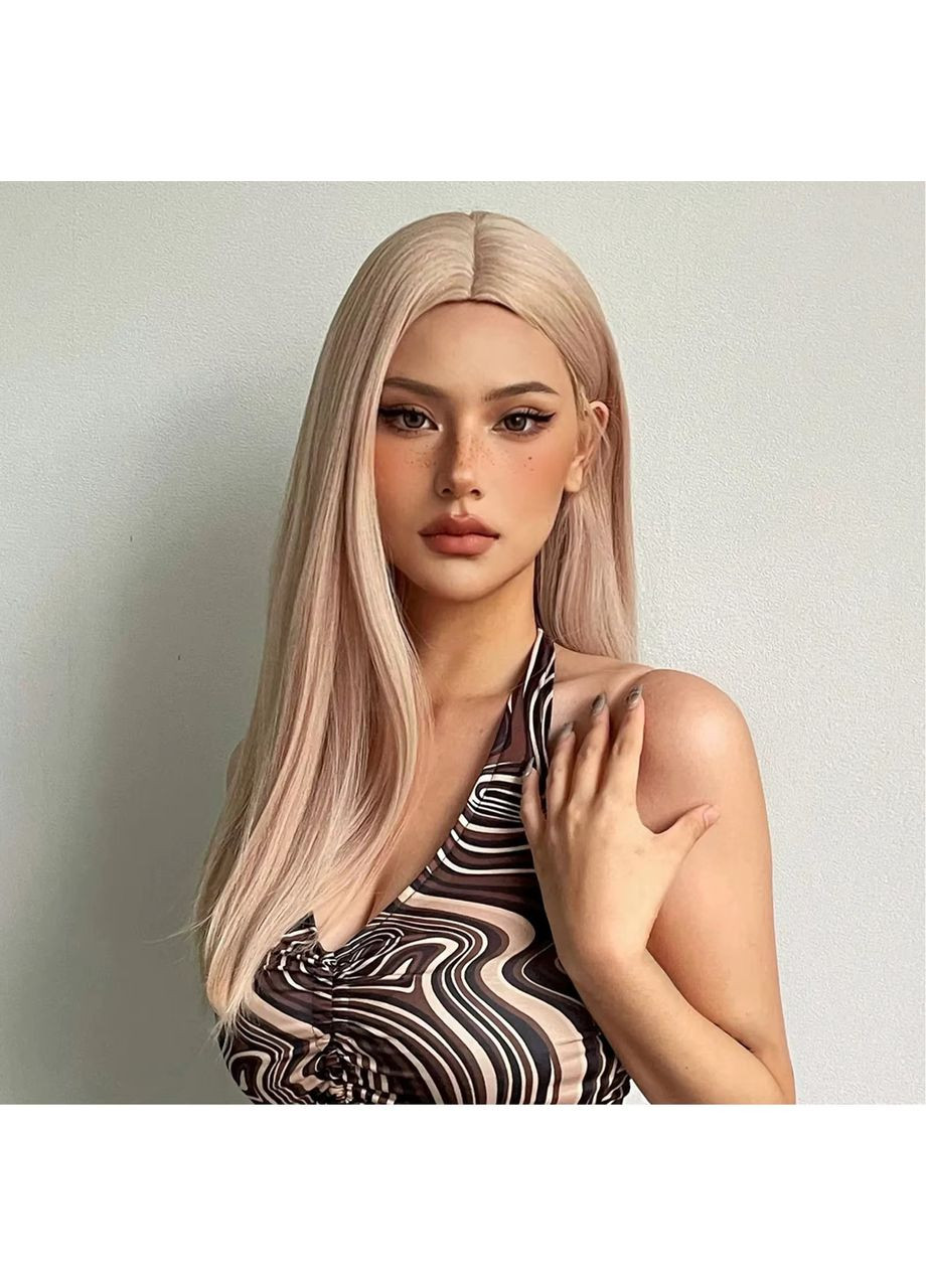 Парик блондинки прямой без челки термо пшеничный (LC1001) No Brand (355802082)