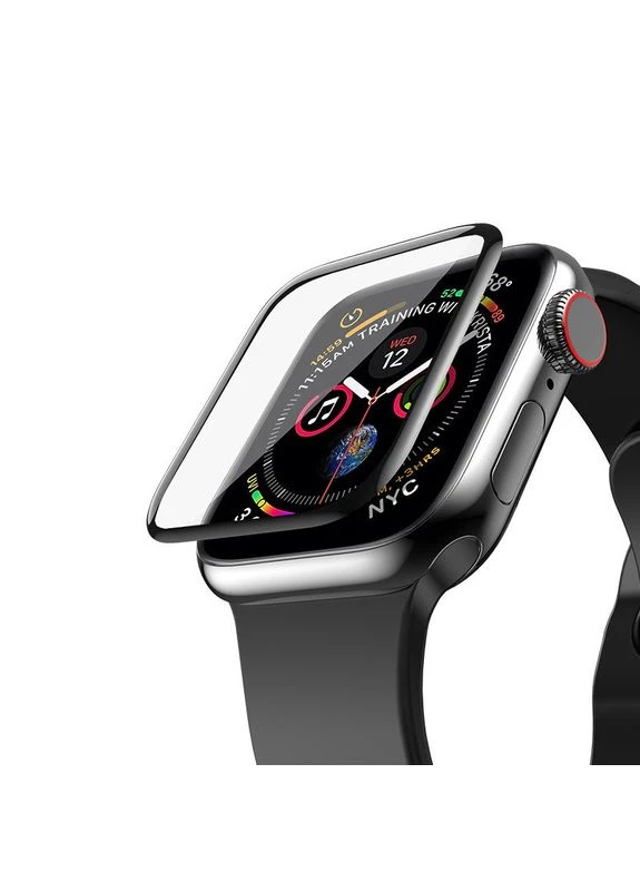 Защитное стекло 5D Full Glue для Apple Watch iWatch 42 mm Black (0.21 мм) Mocolo (389158679)