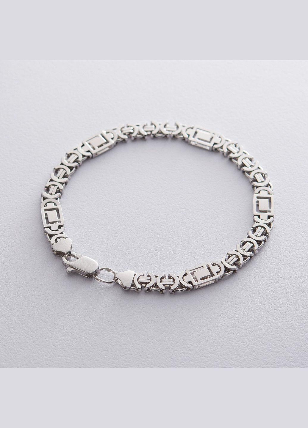 Чоловічий срібний браслет (Євро Версаче 0.75 см) р0217012 23 Oniks (264295610)