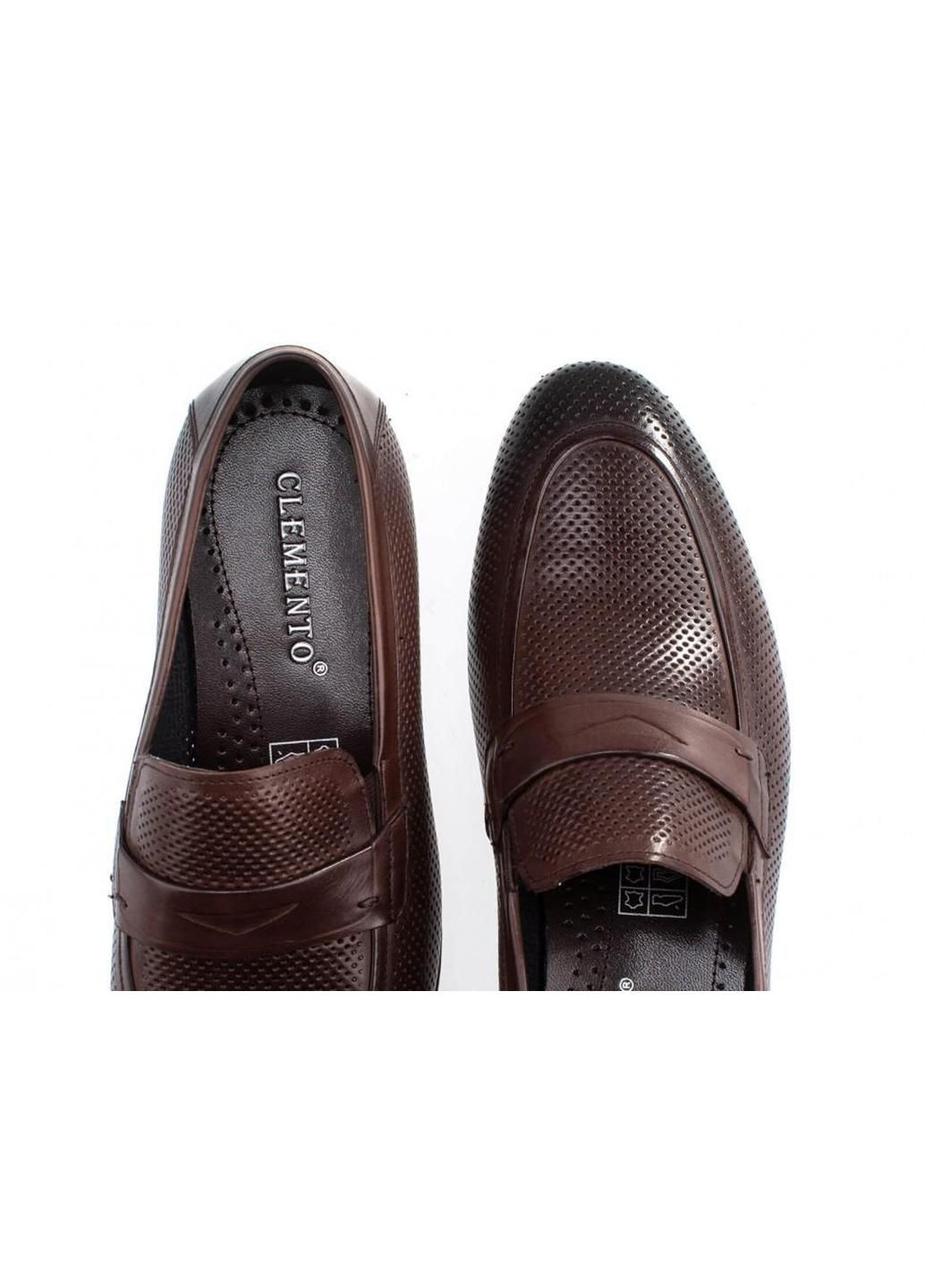 Темно-коричневые туфли 7202302 42 цвет тёмно-коричневый Clemento