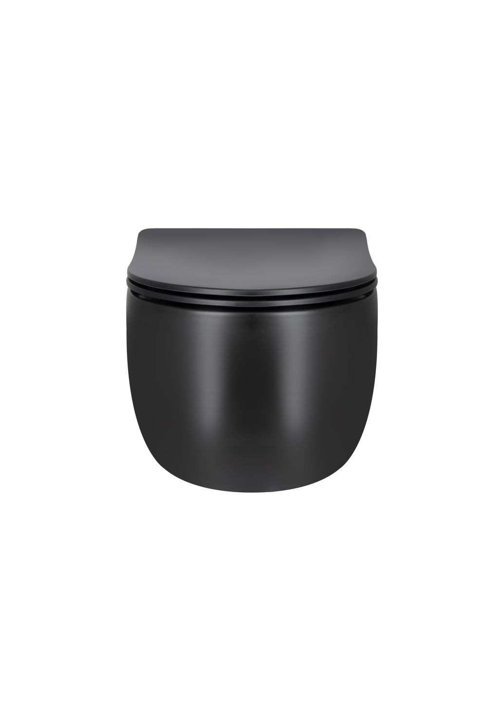 Унитаз подвесной Taurus безободковый с сиденьем Soft-close Qtap QT2433084EUQMB (341326593)