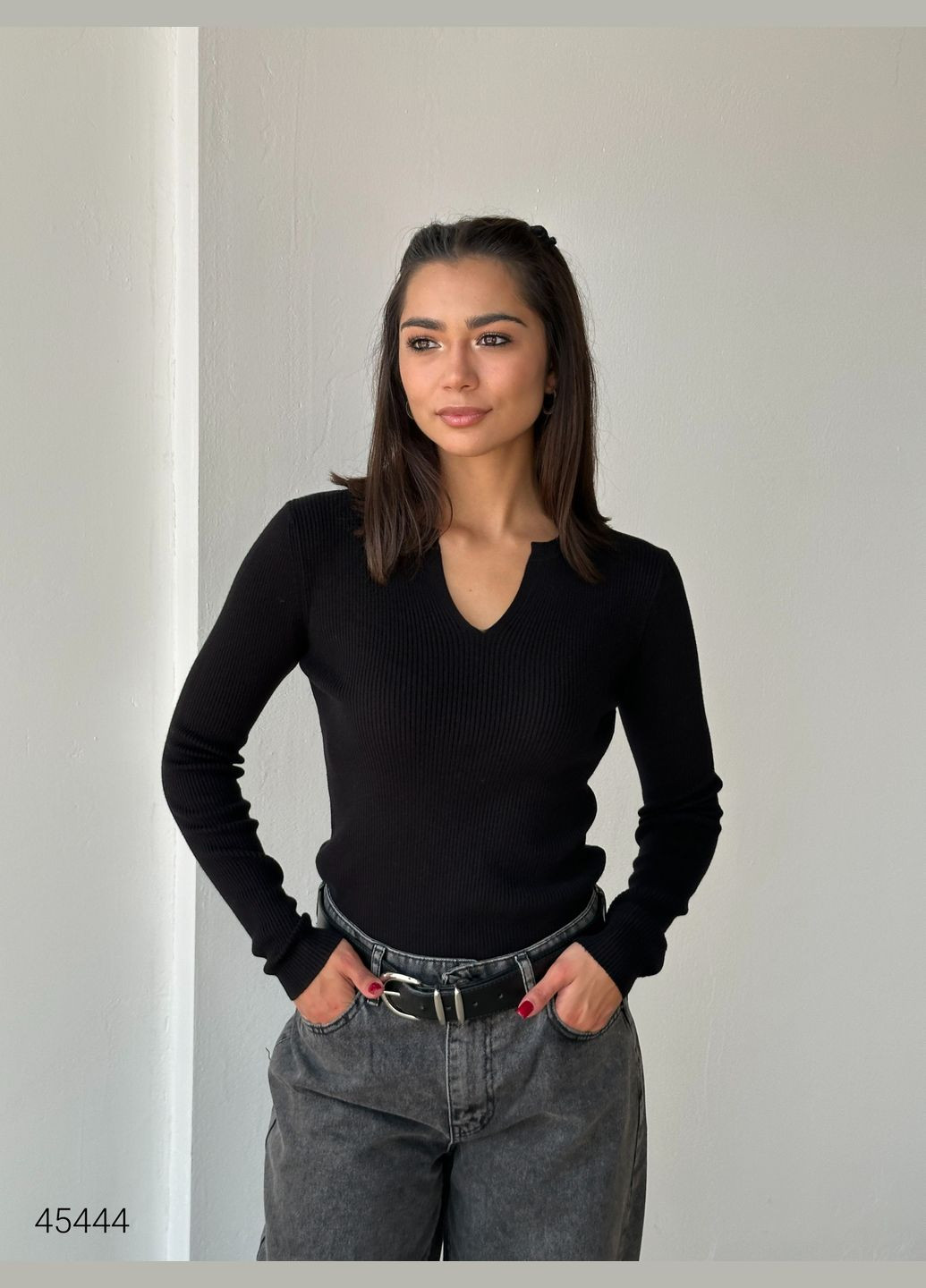 Жіночий лонгслів в рубчик Liton (316115456)