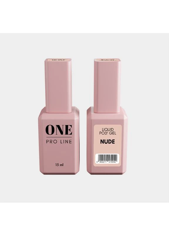 Рідкий полігель LIQUID POLY GEL NUDE 15ml ONE PRO LINE (397054123)