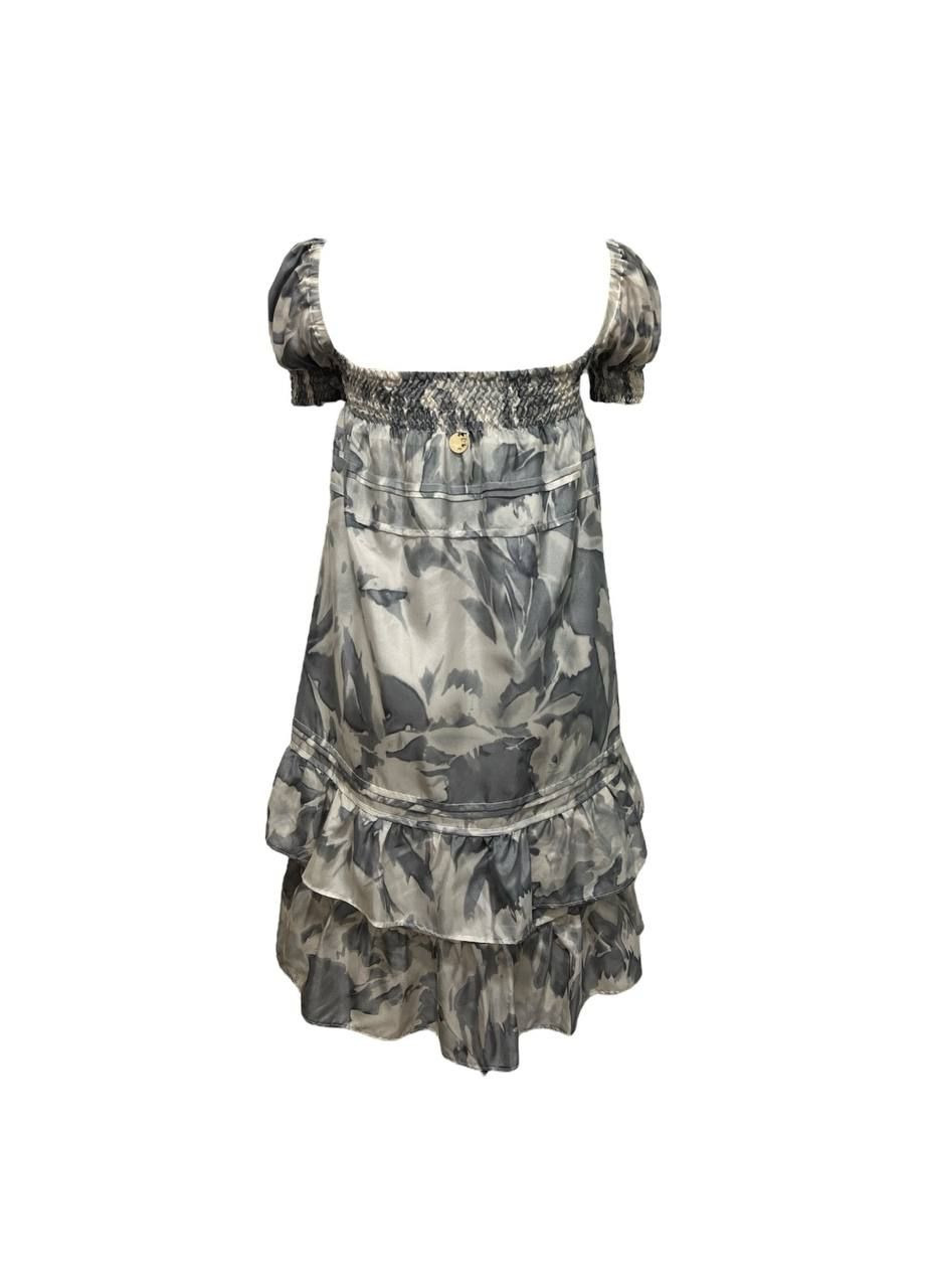 Серое повседневный платье серый Ajay однотонное