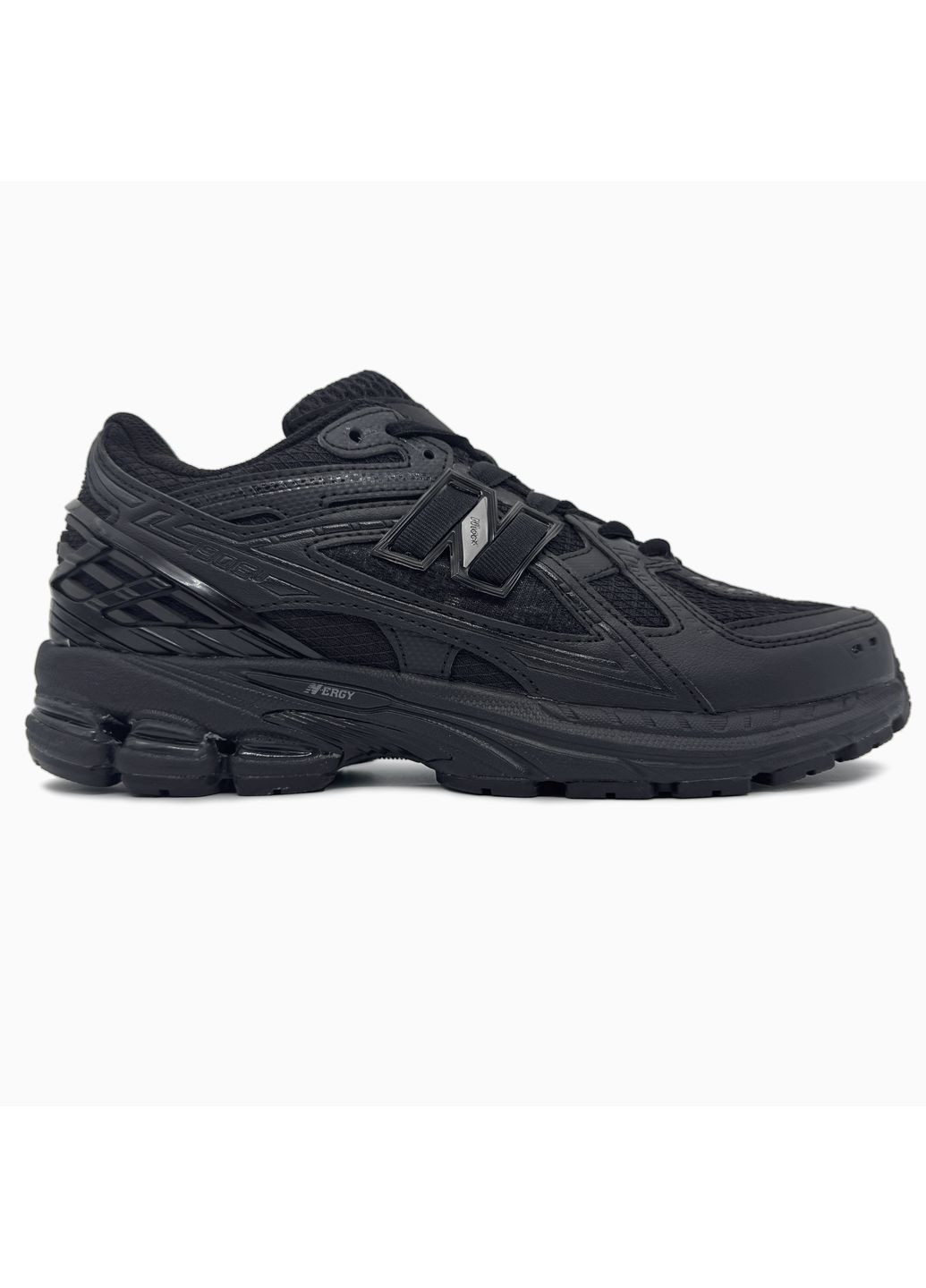 КРОССОВКИ ЖЕНСКИЕ NEW BALANCE 1906U FULL BLACK НЬЮ БЕЛАНС 1906U No Brand чёрные демисезоны (369392611)