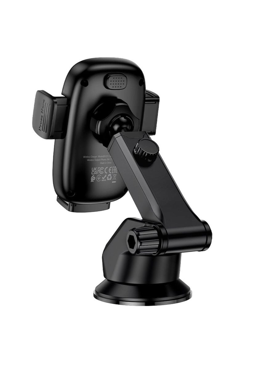Автотримач для телефона з БЗП BH223 Follower push-type wireless fast charging car holder(center console) Borofone (365654327)