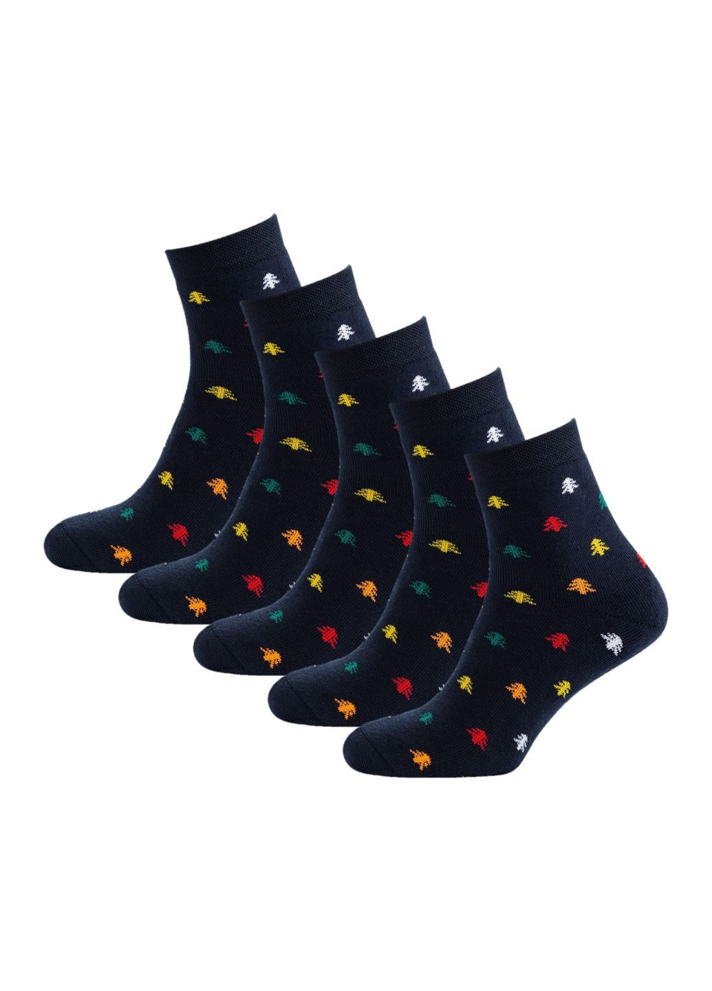 Тёмно-синие набор (5 шт) женских махровых носков Siela (303731618)