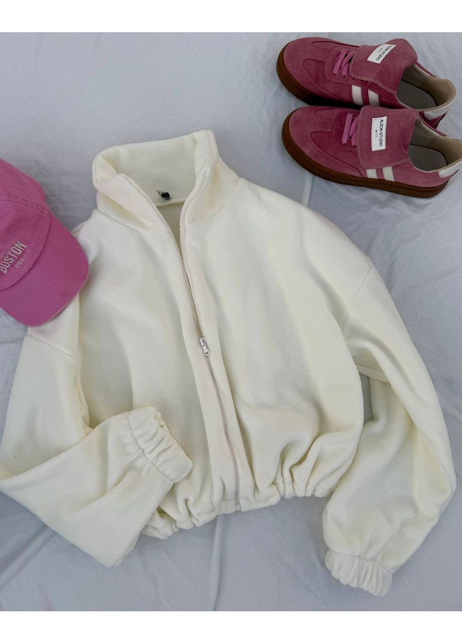 Объемный флисовый бомбер на молнии – двусторонний флис, универсальный размер 42-48 GD/GL Модний простір на молнии (364965497)