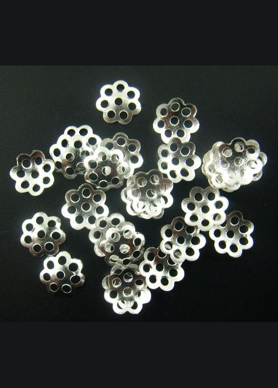 Шапочки для бусин Обниматель для бусины цветок с отверстиями 6 мм YW0001-70S Finding (338434405)