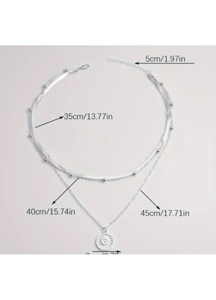 Чокер Кольє ланцюжки багатошарові No Brand (362376684)