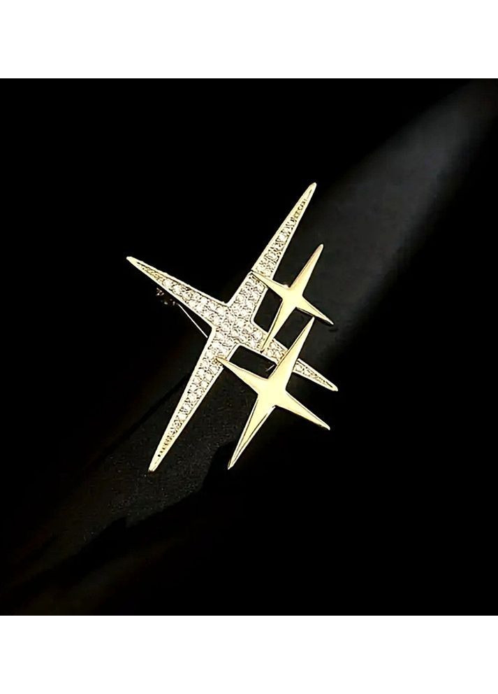 Жіноча брошка Зірки із стразами No Brand (365751606)