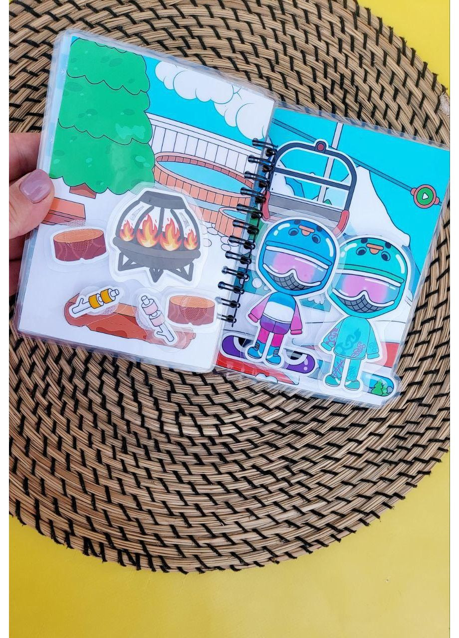 Книжечка на липучках "Новогодняя Toca Boca" No Brand (370952818)