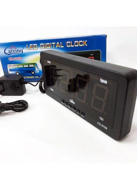 Настільний електронний LED-годинник 2159/1238 з підсвіткою та будильником (076) CX (383139544)