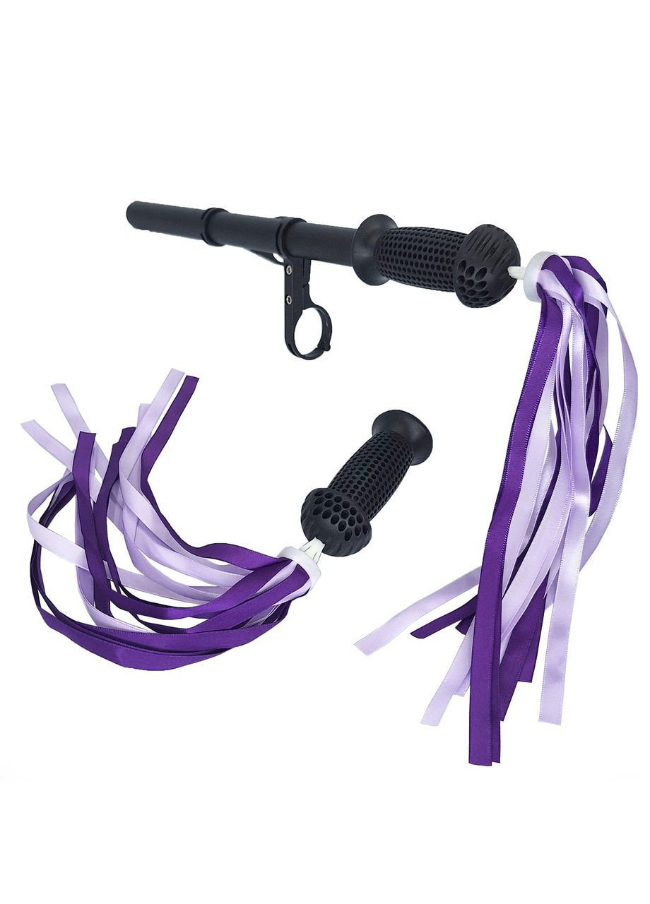 Ленты в руль детского велосипеда / самоката атласные фиолетовые (G00010533) No Brand (362574383)