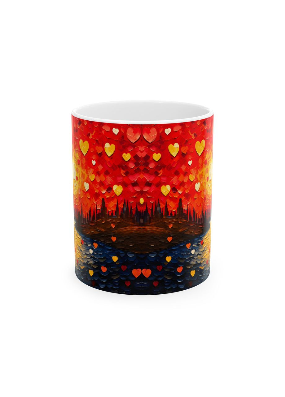 Керамическая чашка с дизайном "Город влюбленных" - 1 No Brand (368671741)