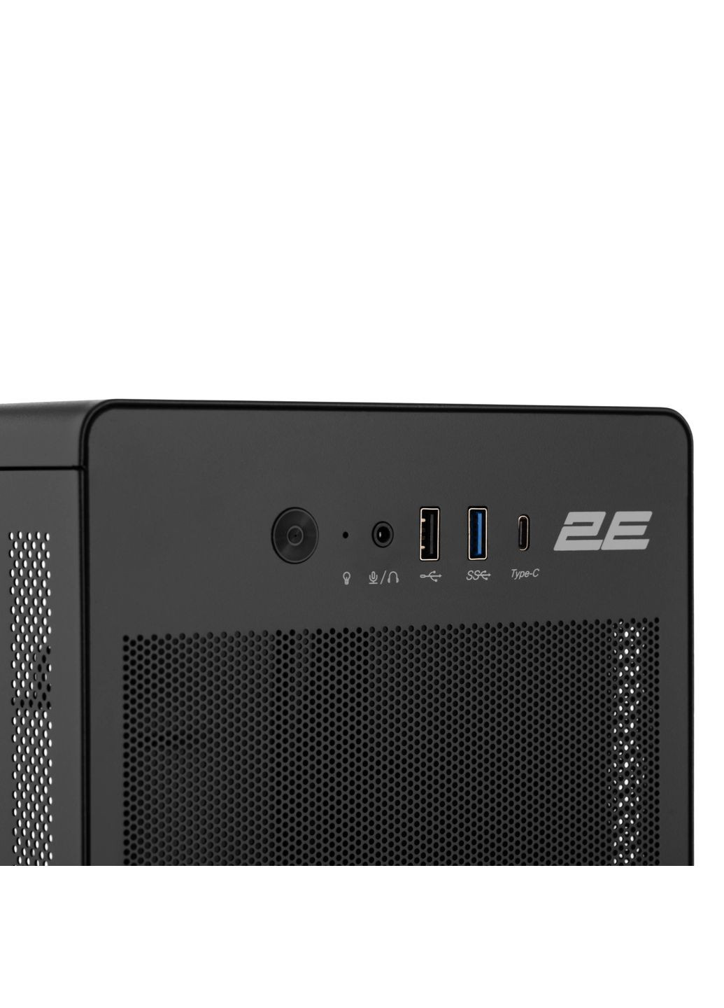 Корпус Credo V285B без БП, 1xUSB3.0, 1х USB 2.0, 1xUSB Type-C, 1x120мм, VGA 300мм, mATX, черный 2E (360398087)