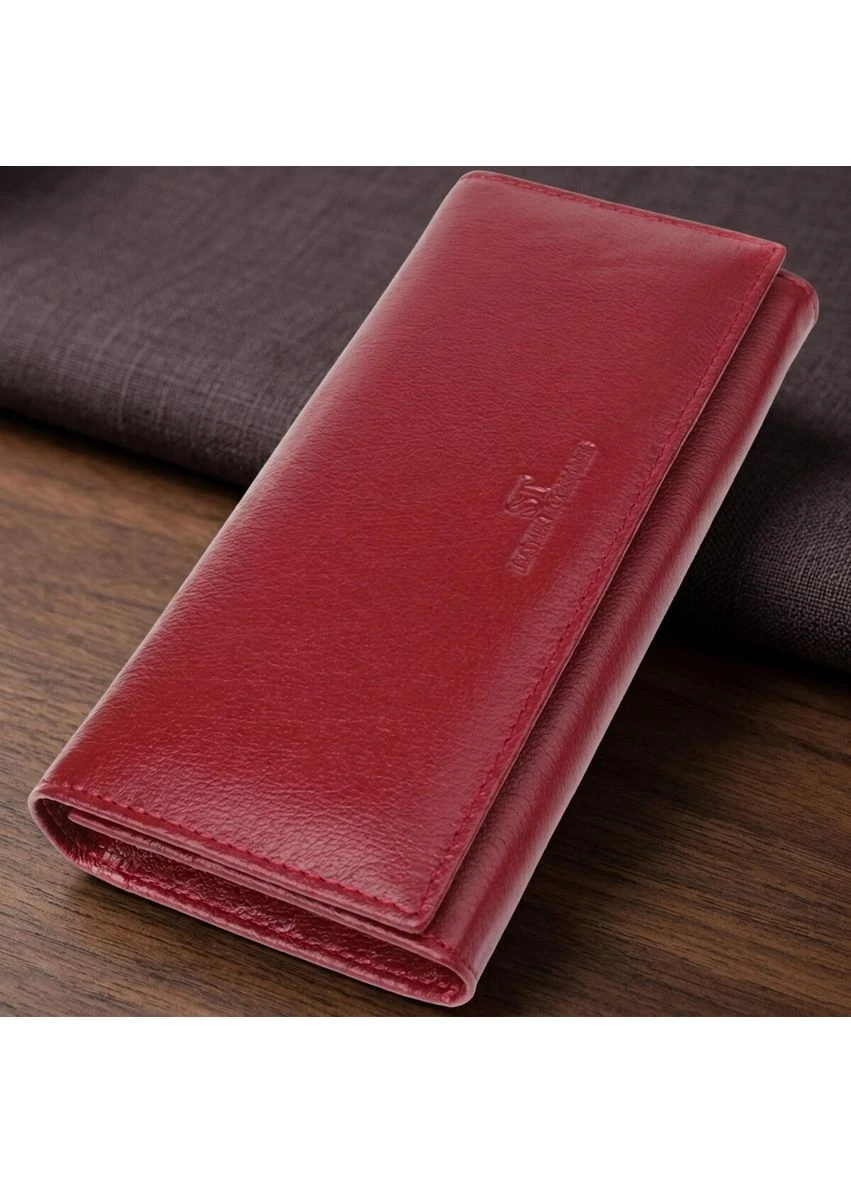 Элегантный кошелек в два сложения из натуральной кожи 23065 st leather (394032155)