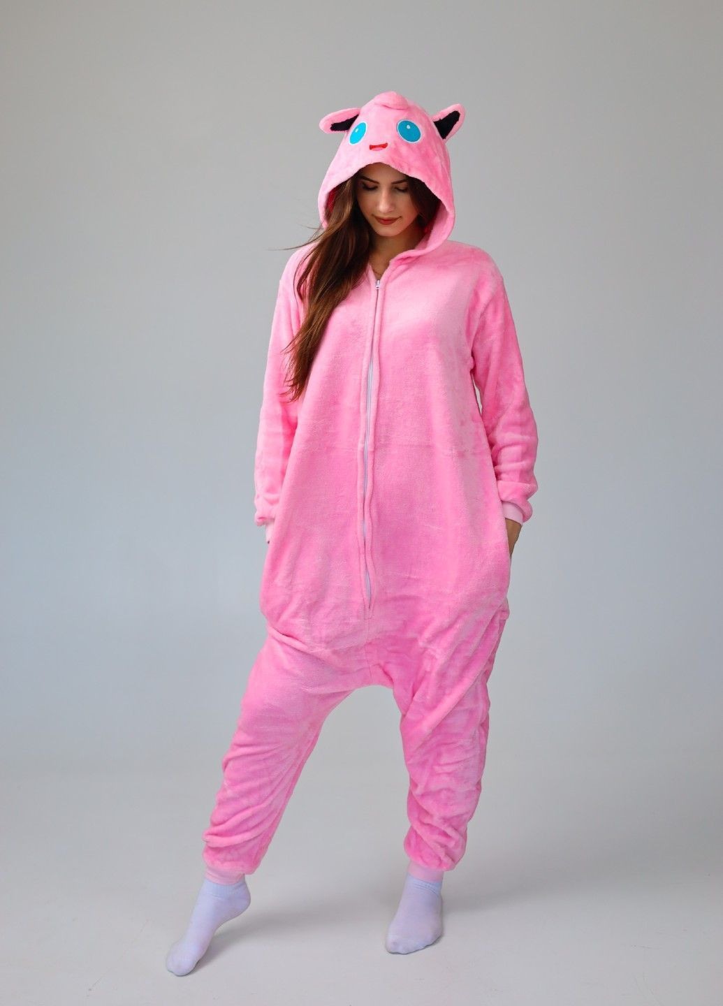 Кігурумі піжама покемон Джигліпаф жіноча рожева плюшева Lalapka (368670421)